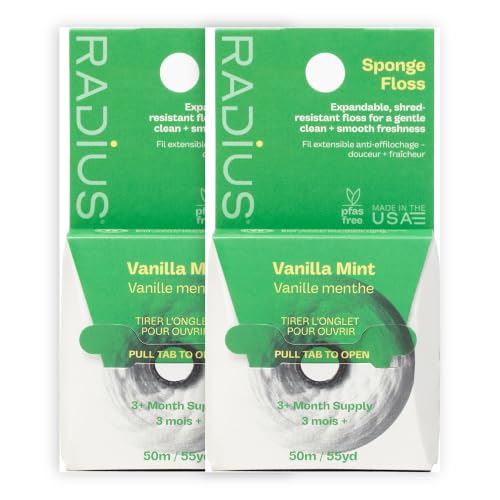Image 4 of Vanilla Mint / 55 Yards (Pack of 2) for the product RADIUS Vegan Sponge Floss