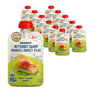 Thumbnail for Image 1 of Default Title for the product Earth's Best Organic Butternut Squash, Mango and Sweet Peas Puree Pouch 3.5 oz (Pack of 12)