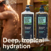 Thumbnail for Image 4 of Every Man Jack Shampoo & Conditioner Set for Men, Caribbean Coconut, 2pk