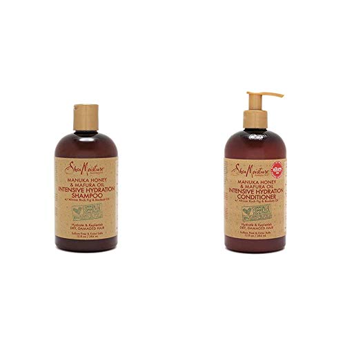 Image 1 of Default Title for the product SheaMoisture Manuka Honey and Mafura Oil Intensive Hydration Shampoo and Conditioner, 13 oz
