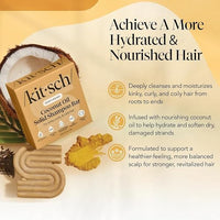 Thumbnail for Image 2 of Kitsch Coconut Oil Shampoo Bar Soap - Curly Hair Shampoo - 3.5 oz