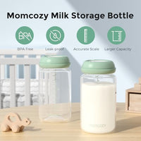 Thumbnail for Image 3 of Momcozy Natural Baby Bottles, Wide-Neck, BPA Free Breast Milk Container