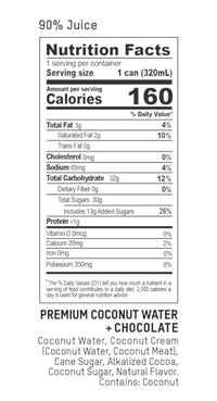 Thumbnail for Image 6 of ONCE UPON A COCONUT Premium Chocolate Coconut Water - 10.8 Fl Oz (Pack of 12)
