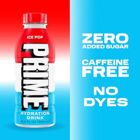 Thumbnail for Image 5 of PRIME Hydration ICE POP | Sports Drinks | Electrolyte Enhanced for Ultimate Hydration | 250mg BCAAs | B Vitamins | Antioxidants | 2g Of Sugar | 16.9 Fluid Ounce | 12 Pack