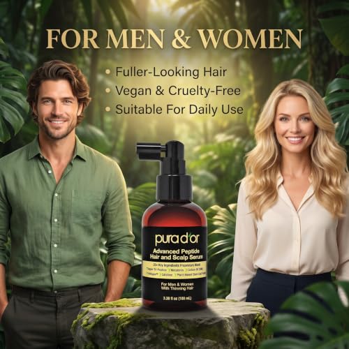 Image 6 of PURA D'OR Advanced Peptide Scalp Serum for Fuller-Looking Hair, 3.38oz