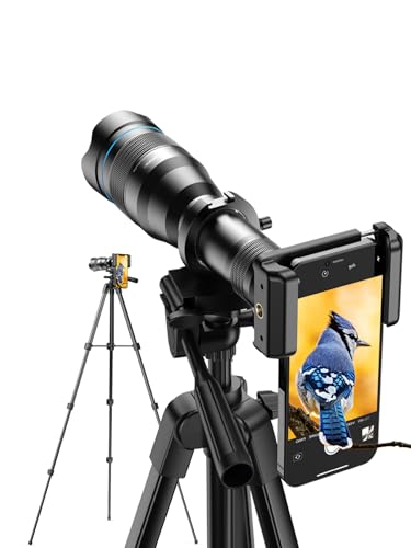 Image 1 of Default Title for the product MIAO LAB High Power 60X HD Phone Telephoto Lens with 54" Extendable Tripod & Remote Shutter