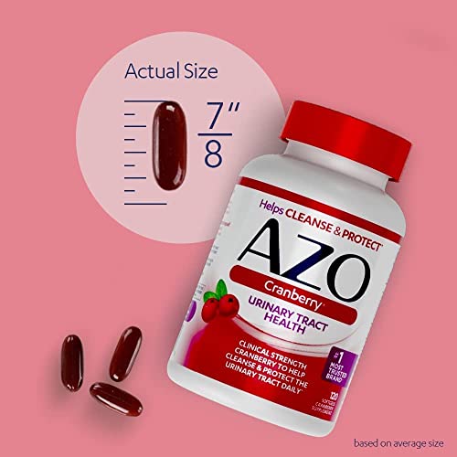 Image 4 of AZO Cranberry Urinary Tract Health Supplement, 100 Softgels Pack of 2