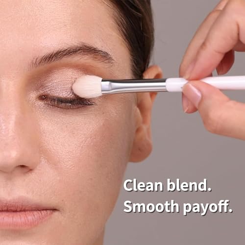 Image 5 of ALBEAUT Eyeshadow Brush, Eye Makeup Brush Even Eyeshadow Applicators Soft Natural Hair Bristles for Flawless Smudge, Multi-task for spot conealing & highlighting (194 Multi-Eye)