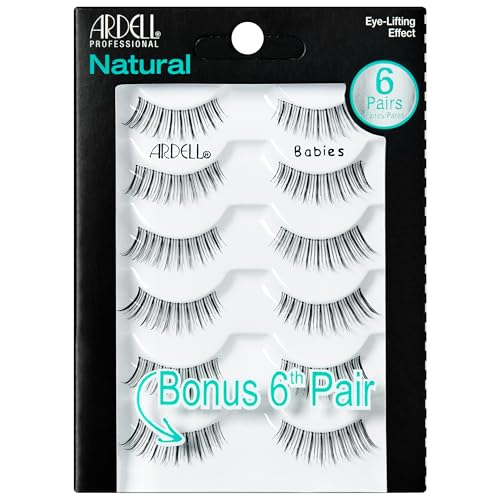 Image 1 of Default Title for the product Ardell False Eyelashes Natural Lashes Babies Black - Lightweight, Short Length, Reusable Fake Lashes, 1 Pack