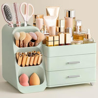 Thumbnail for Image 6 of All Green / Large for the product HBlife Makeup Organizer with Brush Holder