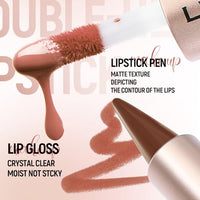 Thumbnail for Image 28 of BAISEN DIARY 2-in-1 Double-Ended Matte Lip Liner & Lip Gloss Duo
