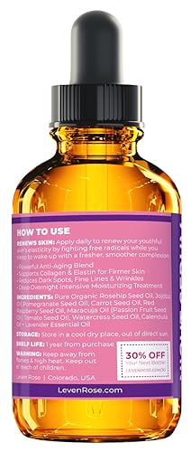 Image 3 of Leven Rose Rosehip Oil Night Face Serum 1 oz