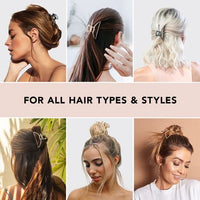 Thumbnail for Image 6 of Kitsch Open Shape Metal Hair Clips for Women - Gold, 1 Pc