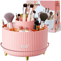 Thumbnail for Image 2 of Pink for the product fanado 360? Rotate Makeup Brush Holder Organizer