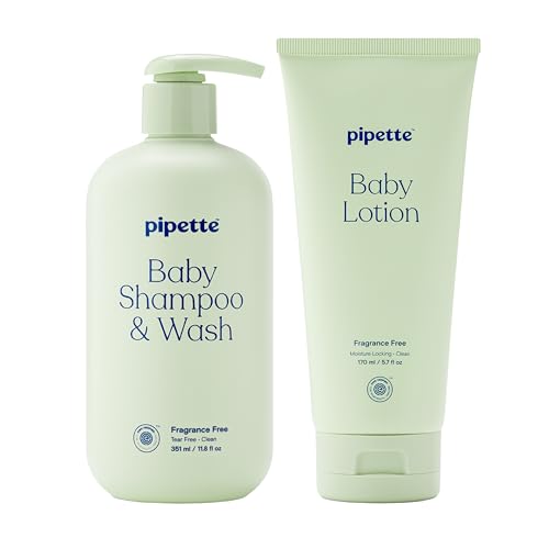 Image 1 of Default Title for the product Pipette Baby Wash & Lotion Duo, Fragrance Free (Pack of 2)