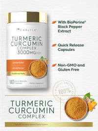 Thumbnail for Image 4 of Carlyle Turmeric Curcumin Supplement | 180 Capsules