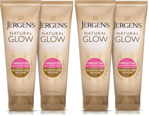 Image 6 of Tono de piel medio a profundo / 7.5 Fl Oz (Pack of 4) for the product Jergens Natural Glow Self Tanner Body Lotion