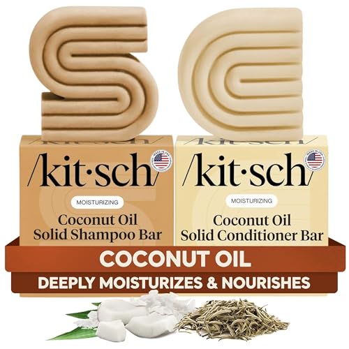 Image 1 of Default Title for the product Kitsch Coconut Oil Shampoo and Conditioner Set – Made in USA, 2 pcs
