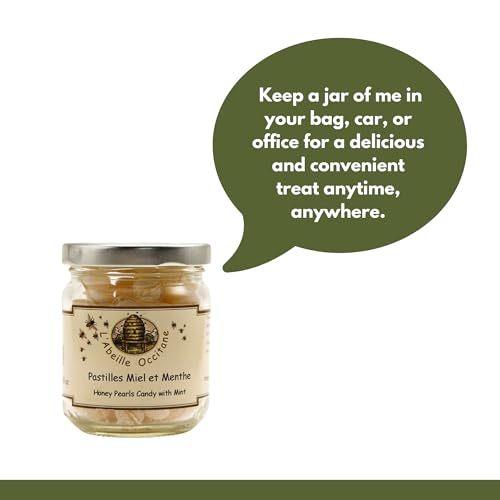Image 4 of l'Abeille Occitane French Honey Pearls Candy - Honey and Mint 5.29 oz