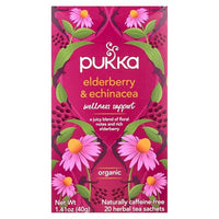 Thumbnail for Image 1 of 20 Count (Pack of 1) for the product Pukka Elderberry & Echinacea Organic Herbal Tea