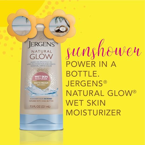 Image 2 of Jergens Natural Glow In Shower Lotion Self Tanner 7.5 oz