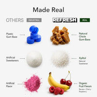 Thumbnail for Image 4 of Refresh Gum Bubblegum, Natural Sugar-Free Xylitol Chewing Gum, 12 Pack