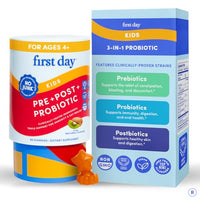 Thumbnail for Image 1 of Default Title for the product FIRST DAY Kids Probiotic Gummies, 3-in-1 Prebiotic + Postbiotic, 60ct