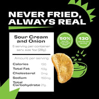 Thumbnail for Image 4 of popchips Popchips Potato Chips, Sour Cream & Onion, 4ct 5.0oz Share Bags