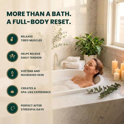 Image 2 of Body Restore Magnesium Bath Salts – Giftable Therapeutic Mineral Bath Soak with Arnica, Hemp Seed Oil & MSM for Muscle Recovery, Relaxation & Post Workout Support – Muscle Recovery