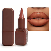 Thumbnail for Image 11 of 02 Warm Toffee / 1 Count (Pack of 1) for the product BAISEN DIARY 2-in-1 Double-Ended Matte Lip Liner & Lip Gloss Duo