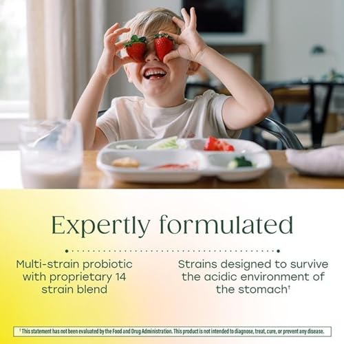 Image 4 of MegaFood MegaFlora Probiotics for Kids 5, Gut Health, 60 Mini Capsules