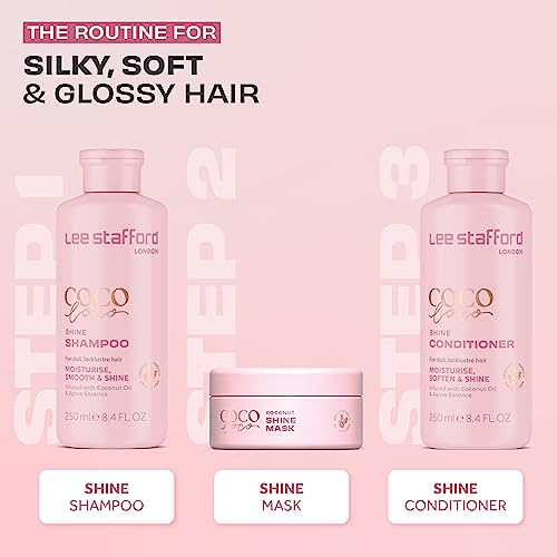 Image 4 of Lee Stafford Coco Loco Coconut Shine Mask for Silky, Soft Hair 6.7 Fl Oz