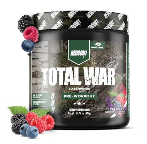 Image 4 of Sour Wild Berry - 30 Servings for the product REDCON1 Total War Pre Workout Powder
