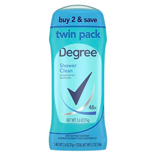 Image 1 of Floral / 2.6 Ounce (Pack of 2) for the product Degree Antiperspirant Deodorant Shower Clean 2.6 oz Twin Pack