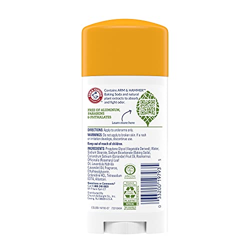Image 3 of ARM & HAMMER Essentials Deodorant Rosemary Lavender 2.5 oz