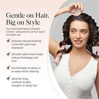 Thumbnail for Image 3 of Kitsch Satin Heatless Curls Overnight Set - Micro Dot