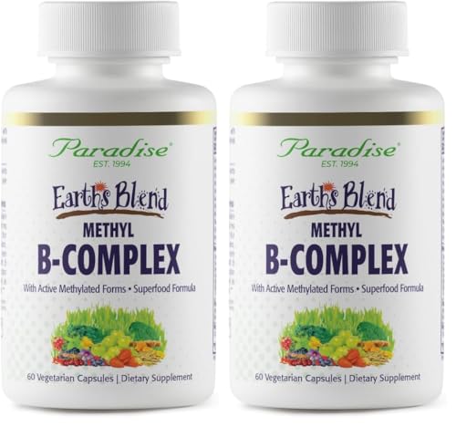Image 2 of 60 Count (Pack of 2) for the product Paradise Herbs Earth's Blend B-Complex Methylated 60 Capsules
