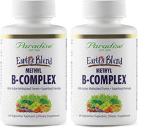 Thumbnail for Image 2 of 60 Count (Pack of 2) for the product Paradise Herbs Earth's Blend B-Complex Methylated 60 Capsules