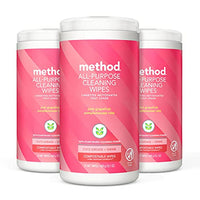 Thumbnail for Image 1 of Default Title for the product Method All-Purpose Cleaning Wipes, Pink Grapefruit, 70 Count, 3 Pack