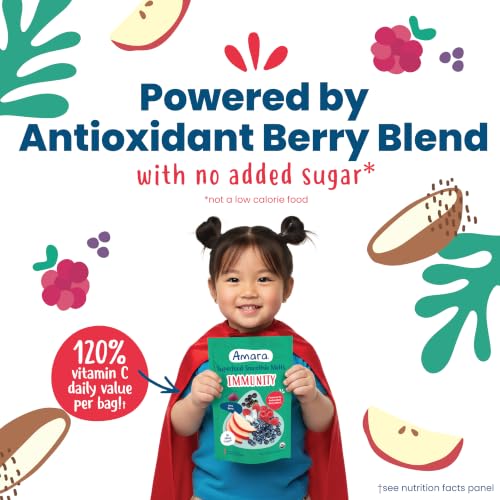 Image 5 of Amara Organic Very Berry Immunity Blend Superfood Smoothie Melts - 1oz: 8 Months and Up, Pouch, Gluten-Free, Non-GMO