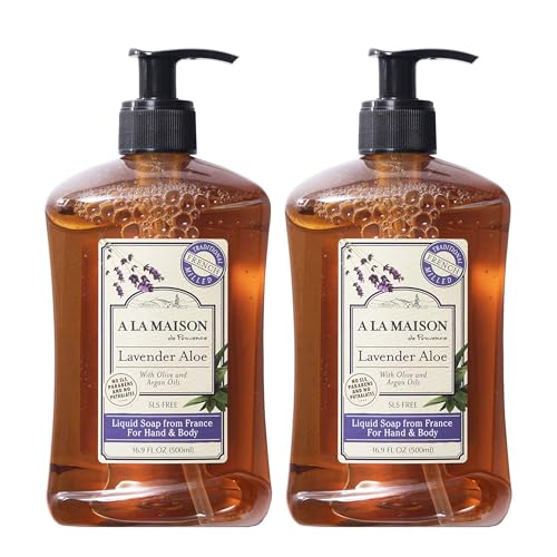 Image 1 of Default Title for the product A LA MAISON Lavender Aloe French Liquid Hand Soap 16.9 oz 2 Pack