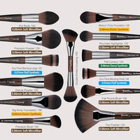 Thumbnail for Image 5 of Bueart Design 38Pcs Professional Makeup Brushes Set,Extra Large Holder