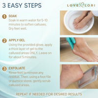 Thumbnail for Image 5 of Love Lori Foot Callus Remover Kit - Gel & Foot Scraper for Dead Skin, 6oz