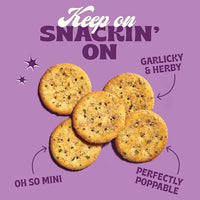 Thumbnail for Image 3 of Back to Nature Garlic & Herb Seasoned Mini Crackers, Plant Based Snack, 1pk