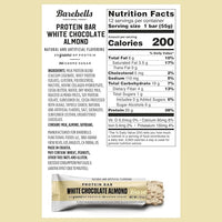 Thumbnail for Image 2 of BAREBELLS Protein Bars White Chocolate Almond, 55g, 12-Pack