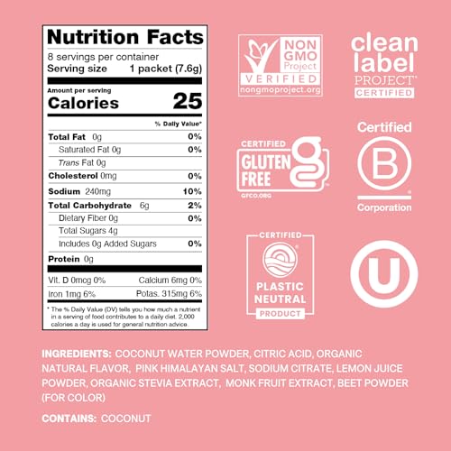 Image 2 of Cure Hydration Electrolyte Drink Powder Strawberry Kiwi 8 Packets