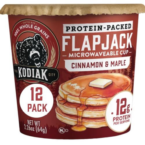 Image 1 of Default Title for the product KODIAK CAKES Pancake On the Go, Cinnamon and Maple, 2.26 Ounce (Pack of 12)