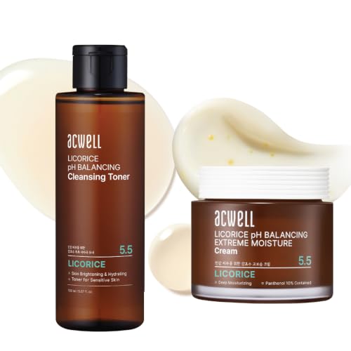 Image 1 of Default Title for the product ACWELL Licorice pH 5.5 Balancing Cleansing Toner + Extreme Moisture Cream