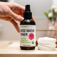 Thumbnail for Image 3 of Rose Water Spray for Face - Facial Toner & Hair Mist - USDA Certified Organic - 100% Pure & Alcohol Free - 4 Oz