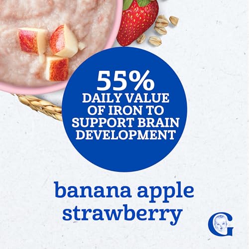 Image 3 of Gerber Hearty Bits Multigrain Banana Apple Strawberry, 8 Oz, 5 Pack